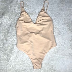 Fella One Piece Swimsuit Beige Size Small
